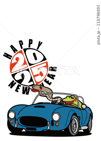 2025年年賀状 テンプレート 干支とアメリカンオープン 2025年年賀状 テンプレート 干支とアメリカンオープン 118796891