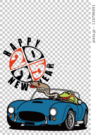 2025 New Year's Card Template Zodiac and American Open 118796891