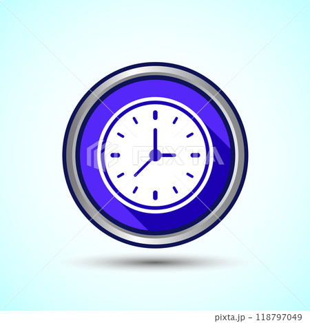 Clock Icon Design Illustration, Watch Icon For Apps and Websites 118797049