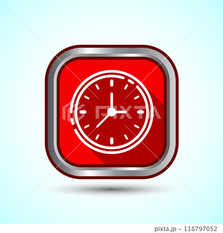 Clock Icon Design Illustration, Watch Icon For Apps and Websites Clock Icon Design Illustration, Watch Icon For Apps and Websites 118797052