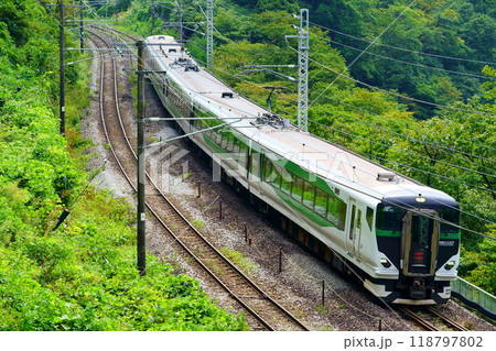 日本一のモグラ駅へのアクセス列車　谷川岳もぐら号 118797802