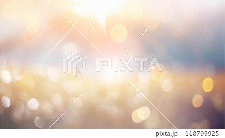 光　パステルカラー　キラキラ　幻想的　イメージ　壁紙　背景　フレーム 118799925