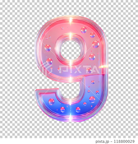 3d number nine 118800029