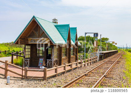 日本の駅舎　JR北海道　原生花園駅 118800565