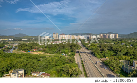 Scenic Drive Along New Territories Circular Road Scenic Drive Along New Territories Circular Road 118800857