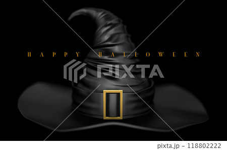 魔女の帽子のハロウィンカード 魔女の帽子のハロウィンカード 118802222