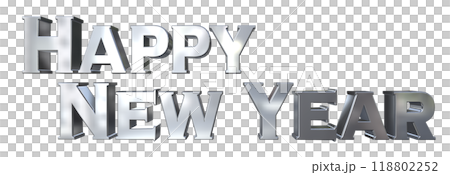 3DCG角色「新年快樂/新年快樂」銀、銀 118802252