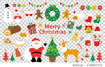 Christmas motif set Christmas motif set 118802313