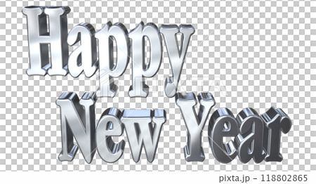 3DCG角色「新年快樂/新年快樂」銀、銀 118802865