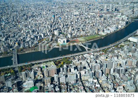 スカイツリーから見た風景 118803875