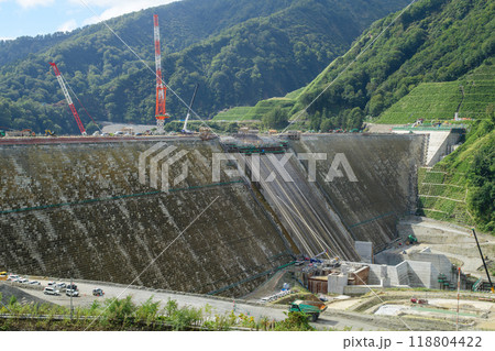 2024年9月成瀬ダム工事現場 右岸展望台より 秋田県 2024年9月成瀬ダム工事現場 右岸展望台より 秋田県 118804422