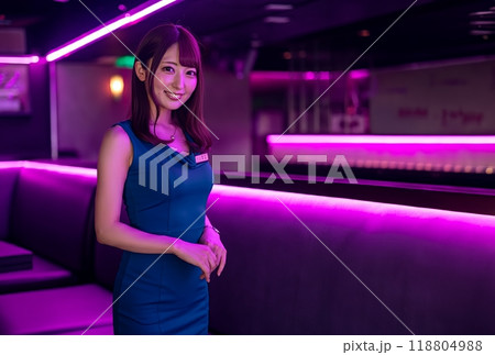 綺麗なキャバクラ嬢　AI生成 118804988