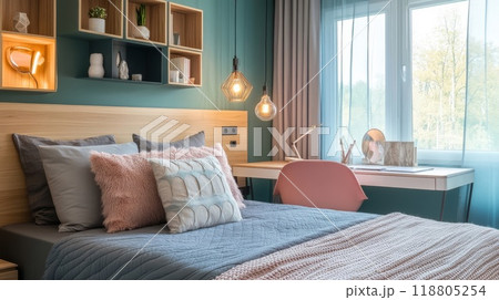 おしゃれな寝室 118805254