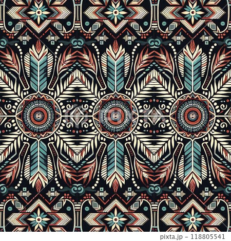 pattern with elements set of patterns in styleのイラスト素材 [118805541] - PIXTA