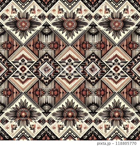 pattern with elements set of patterns in style 118805770