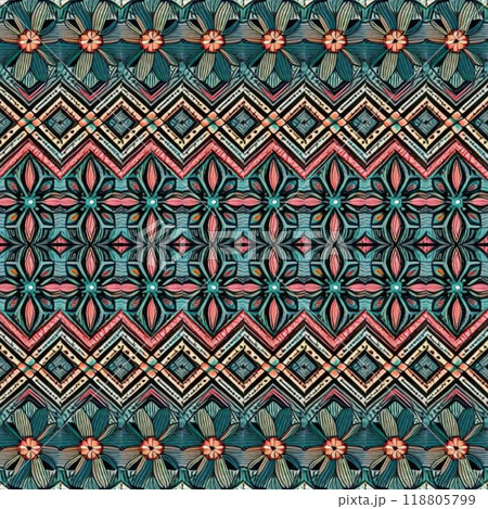 pattern with elements set of patterns in style 118805799