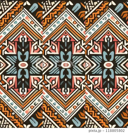 pattern with elements set of patterns in style 118805802