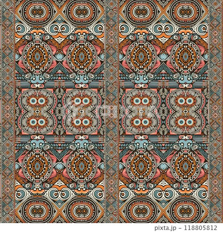 pattern with elements set of patterns in style 118805812