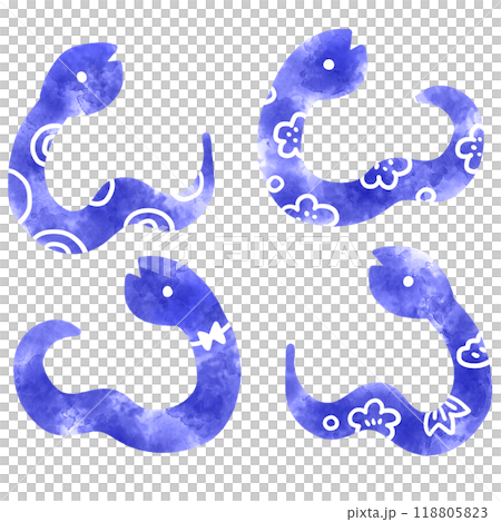 Cute snake illustration material Cute snake illustration material 118805823