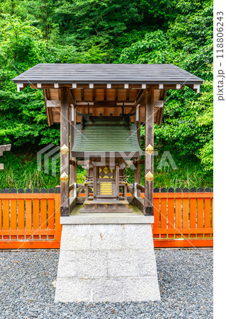 京都市左京区大原来迎院町　出世稲荷神社（秀吉の聚楽第の邸内社）　本殿（出世開運の神） 118806243
