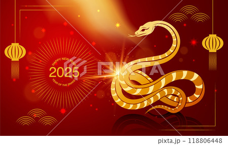 Lunar new year, Chinese New Year 2025 , Year of the Snake , line art ,outline ,Geometric shapes Lunar new year, Chinese New Year 2025 , Year of the Snake , line art ,outline ,Geometric shapes 118806448