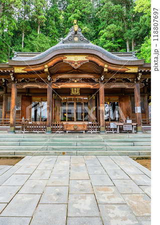岐阜県高山市桜町　櫻山八幡宮（高山祭として広く知られている）　拝殿 118807697