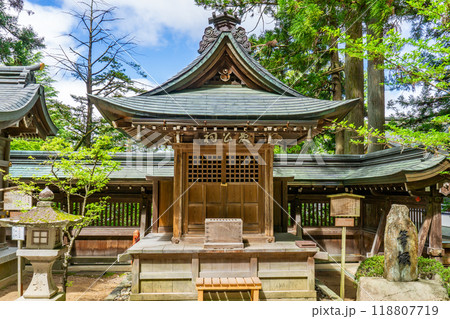 岐阜県高山市桜町 櫻山八幡宮 末社 天満神社と筆塚 岐阜県高山市桜町 櫻山八幡宮 末社 天満神社と筆塚 118807719