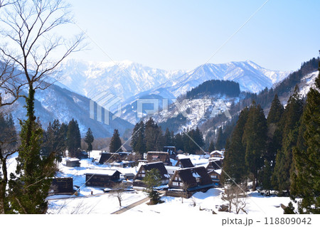冬　五箇山　相倉集落 118809042