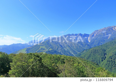 白馬マウンテンハーバーから望む北アルプス 白馬マウンテンハーバーから望む北アルプス 118809794