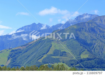 白馬マウンテンハーバーから望む北アルプス 118809797