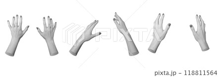 Two hands reaching out, stretching to something invisible, pov, set isolated on white background Two hands reaching out, stretching to something invisible, pov, set isolated on white background 118811564