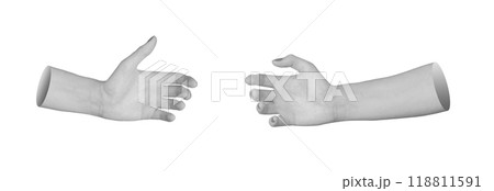 Hands holding something, space, invisible product, isolated on white background Hands holding something, space, invisible product, isolated on white background 118811591