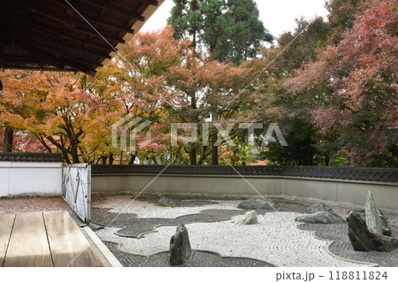 東福寺塔頭 龍吟庵 国宝方丈から見る龍の庭(西庭) 東福寺塔頭 龍吟庵 国宝方丈から見る龍の庭(西庭) 118811824