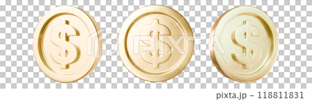 Golden coin set. Golden money. 3d rendering Golden coin set. Golden money. 3d rendering 118811831
