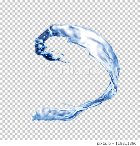 Splashing water flows in a spiral. Twisted water splash. Splashing water flows in a spiral. Twisted water splash. 118811866