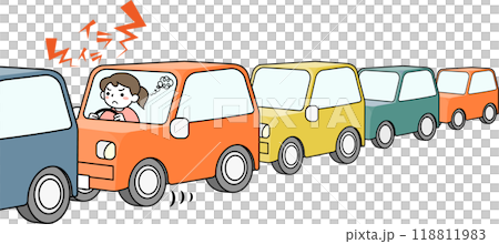 女司機塞車鬱悶 118811983