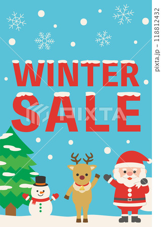 ウィンターセールの広告バナー(縦向き) ウィンターセールの広告バナー(縦向き) 118812432