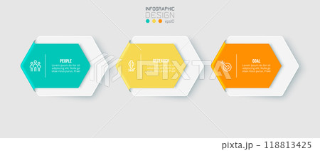 Infographic template business concept with step. 118813425
