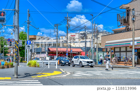 神奈川県川崎市の都市風景　久地駅 118813996