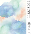 淡くて美しいアナログの水彩分離色の絵具で描いた背景のグラフィック素材 118815011