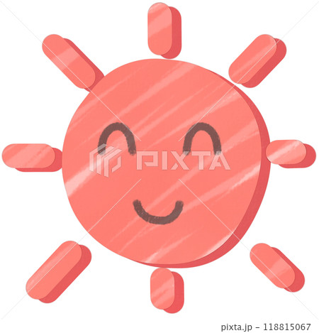 Red sun created with pastel watercolors Red sun created with pastel watercolors 118815067