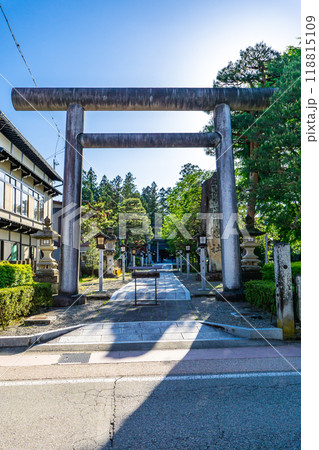 岐阜県高山市神田町　飛騨総社（惣社）　鳥居 118815109