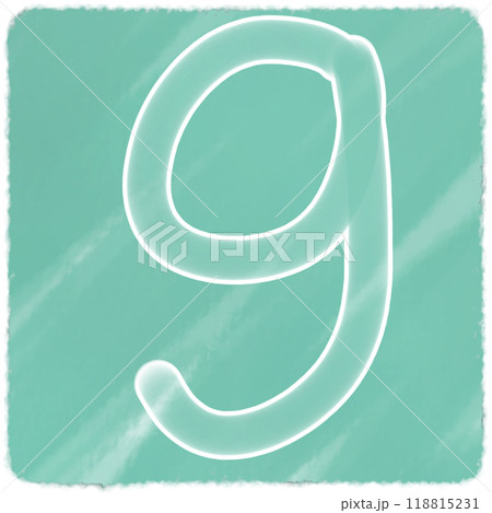 Transparent white number nine on a watercolor background	 118815231