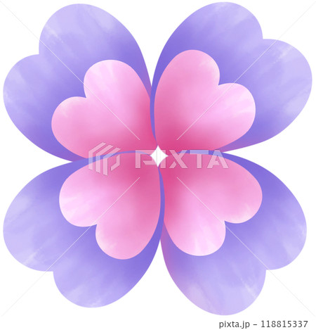 minimal cute flower in pink and purple tone 118815337