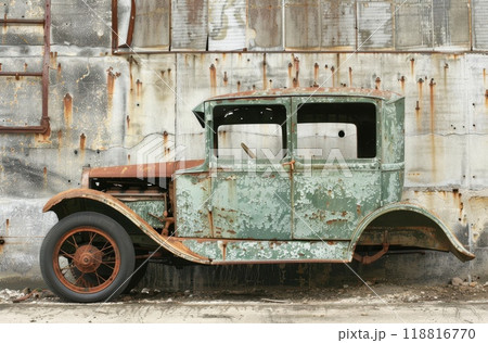 Close up Vintage car for retro or classic car themed designs Generative AI 118816770