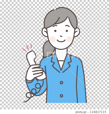 辦公室工作人員女人打電話 118817115