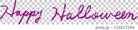 萬聖節快樂草書英文字母 118817260