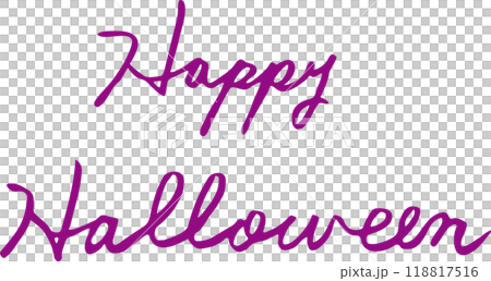 Happy Halloween Happy Halloween Cursive English letters Happy Halloween Happy Halloween Cursive English letters 118817516