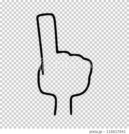Pointing right hand icon 118817841