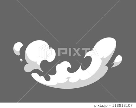 着地の煙のエフェクトのイラスト素材_16:9 着地の煙のエフェクトのイラスト素材_16:9 118818107